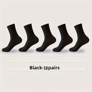 10-Pair Bamboo Fiber Men's Socks